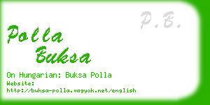 polla buksa business card